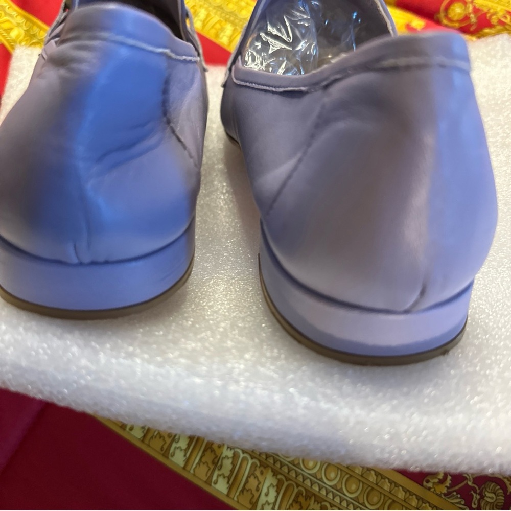 Michele Lopriore Lavender Leather Loafers  Sz EUR 41 - Picture 9 of 9